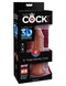 King Cock Plus 6 inches Triple Density Brown Dildo in packaging showcasing Fanta Flesh material and lifelike design.