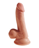 Pipedream Products King Cock Plus 6.5 inches Triple Density Cock with Balls Tan Dildo at $49.99