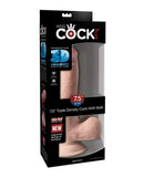 Pipedream Products King Cock Triple Density 7.5 inches Cock with Balls Beige Dildo at $54.99