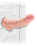 Pipedream Products King Cock Triple Density 8 inches Cock with Balls Beige Dildo at $59.99