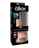 Pipedream Products King Cock Triple Density 8 inches Cock with Balls Beige Dildo at $59.99