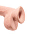 King Cock Triple Density 9 inches Dildo with Balls and Suction Cup in Beige - Realistic Texture and Life-like Feel.
