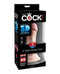 King Cock Plus 5 inch Triple Density Beige Dildo in packaging