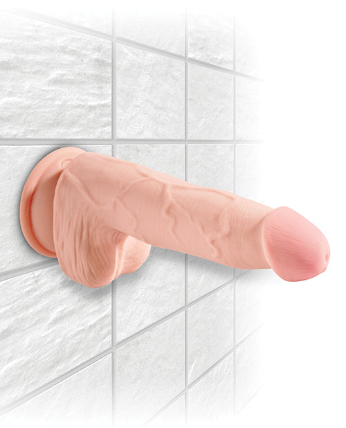 Pipedream Products King Cock Triple Density 5 inches Cock with Balls Beige Dildo at $44.99