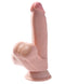 King Cock Triple Density Plus 7 inches dildo with swinging balls made with lifelike Fanta Flesh material