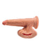 King Cock Plus 7 inches Triple Density Cock with Swinging Balls in tan color made from Fanta Flesh material, realistic design.