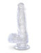 Pipedream Products KING COCK CLEAR 6 IN COCK W/ BALLS at $29.99