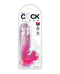 King Cock Clear 6-inch Dildo with Balls in packaging by Pipedream Products