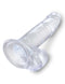 King Cock Clear 7 inches realistic dildo with balls, translucent design, flexible and lifelike sex toy for heightened pleasure experience