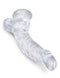 King Cock Clear 7.5-Inch Realistic Dildo with Balls in Crystal Clear for Lifelike Pleasure