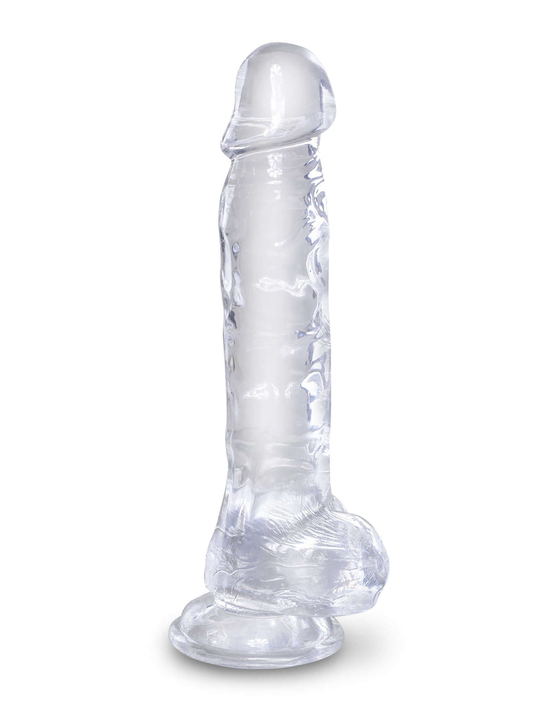 King Cock Clear 8" Realistic Dildo with Balls by Pipedream Products