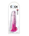 King Cock Clear Dildo with Soft Pink Accents (8 inches) by Pipedream Products in packaging
