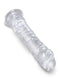 King Cock Clear 8-Inch Realistic Transparent Dildo with Suction Cup Base, Harness Compatible - Odorless and Easy to Clean