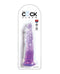 King Cock Clear Dildo 8 Inches Purple in Packaging from Pipedream Products