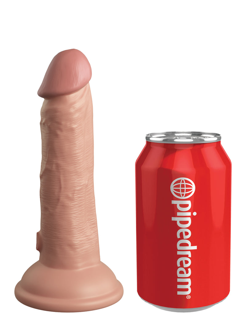 Pipedream Products King Cock Elite 6 inches Dual Density Dildo Light Skin Tone at $49.99