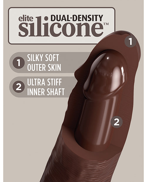 Pipedream Products King Cock Elite 7 inches Dual Density Dildo Brown Skin Tone at $59.99