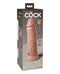 Pipedream Products King Cock Elite 8 inches Vibrating Dual Density Dildo Light Skin Tone at $129.99