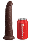 Pipedream Products King Cock Elite 9 inches Vibrating Dual Density Dildo Brown Skin Tone at $139.99