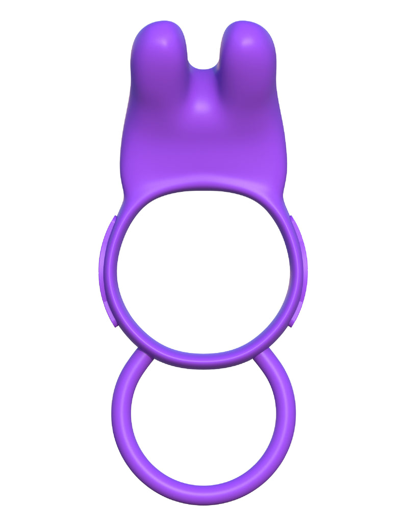 Pipedream Products Fantasy C-Ringz Twin Teazer Rabbit Ring Purple at $39.99
