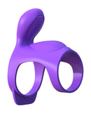 Fantasy C-Ringz Ultimate Couples Cage in Passionate Purple showing dual stimulation design for enhanced pleasure.