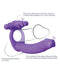 Pipedream Products Fantasy C-Ringz Silicone Double Penetrator Rabbit Purple at $52.99