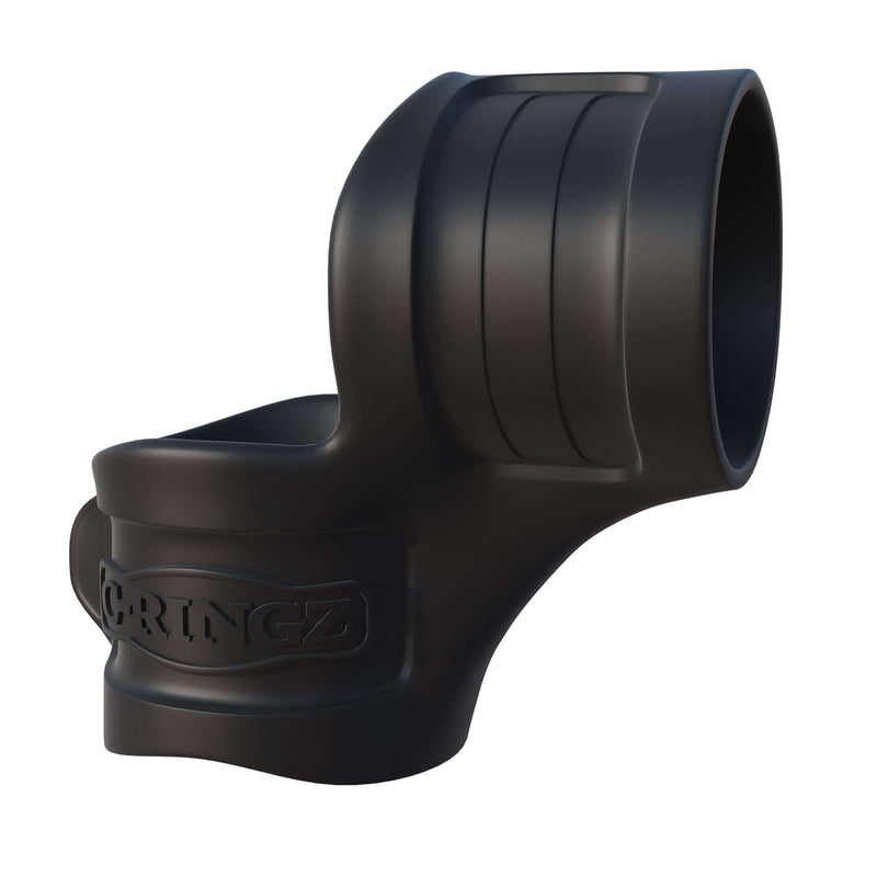 Fantasy C-Ringz Mr. Big Cock Ring and Ball Stretcher Black for increased size, hardness, and endurance.