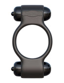 Fantasy C-Ringz Magic Touch Couples Ring - Black Dual Action Vibrating Silicone Ring with Unique Textures for Maximum Comfort and Satisfaction