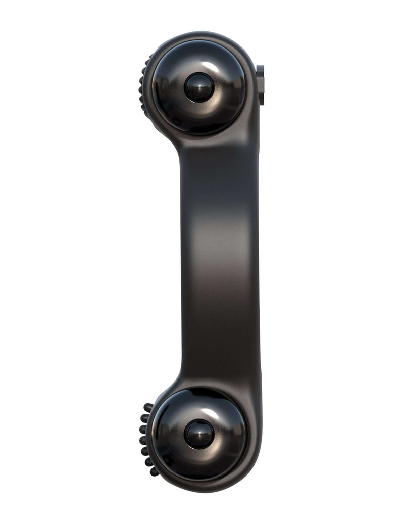 Fantasy C-Ringz Magic Touch Couples Ring Black with dual action vibrating bullets and unique textures for maximum comfort and satisfaction