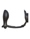 Fantasy C-Ringz Rock Hard Ass Gasm black silicone ring with prostate stimulator.