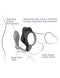 Fantasy C-Ringz Rock Hard Ass Gasm with P-Spot stimulation for explosive ejaculations, prostate pleasure, and increased hardness.