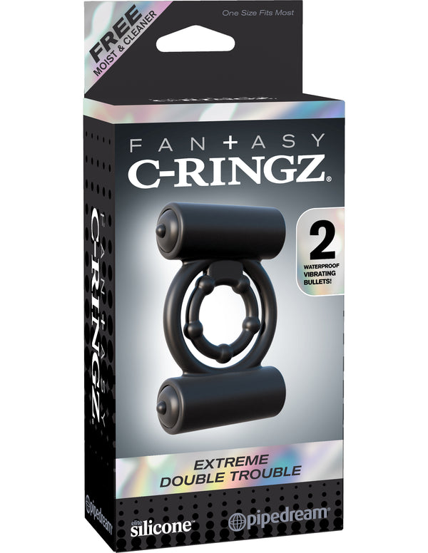 Pipedream Products Fantasy C-Ringz Extreme Double Trouble Black at $39.99