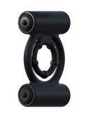 Fantasy C-Ringz Extreme Double Trouble Black, dual vibrating bullets, body-safe silicone, stamina ring for enhanced pleasure and performance