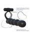 Fantasy C-Ringz Posable Partner Double Penetrator with Powerful Vibrations and Posable Shaft in Black