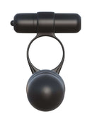 Fantasy C-Ringz Posable Partner Double Penetrator Black - Elite Silicone, Body Safe, Phthalate Free Double Penetrator Sex Toy