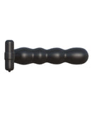Fantasy C-Ringz Posable Partner Double Penetrator in black silicone with bendable stimulator for double penetration pleasure.