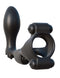 Fantasy C-Ringz Ultimate Ass Gasm Black - Deluxe 4-Vibrator Cock Ring & Prostate Plug for Couples in black color