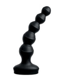 Threesome Wall Banger Beads from Pipedream Products in black, a multi-function vibrating massager designed for solo or partner use.