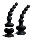 Threesome Wall Banger Beads with removable magnetic remote control, designed for ultimate solo or partner sex sessions, black color
