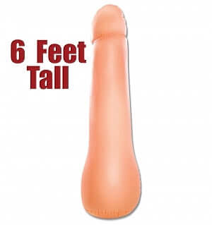 Captain Pecker 6 Feet Tall Inflatable Party Favor for Bachelorette Parties