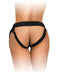 King Cock Elite Comfy Body Dock Strap On Harness with adjustable nylon straps for secure fit, back view, by Pipedream Products.