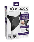 Body Dock G-Spot Pro Strap-On Harness with Suction Design and Vibration in packaging