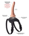 Body Dock Lap Strap Universal Thigh Strap-On with suction dock, form-fitted body plate, and adjustable nylon straps and buckles.