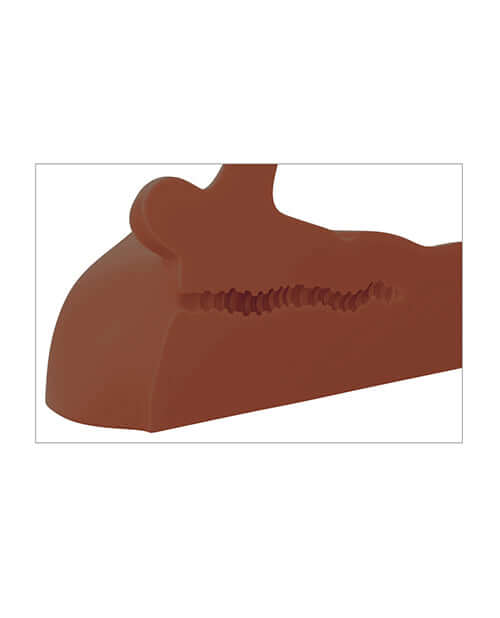 PDX Extreme Plus Perfect Ride Brown with poseable feature for customizable pleasure