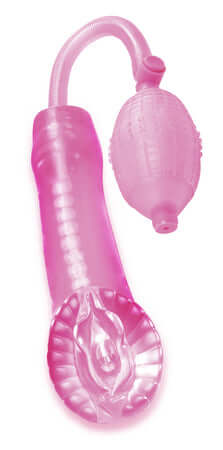 Pipedream Extreme Toyz Super Cyber Snatch Pump with realistic sleeve and medical-style pump ball.