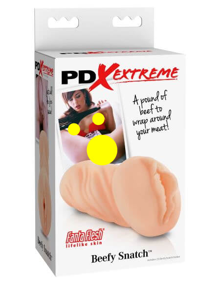 PDX Extreme Beefy Snatch Light Skin Tone packaging with realistic design for authentic sensation.