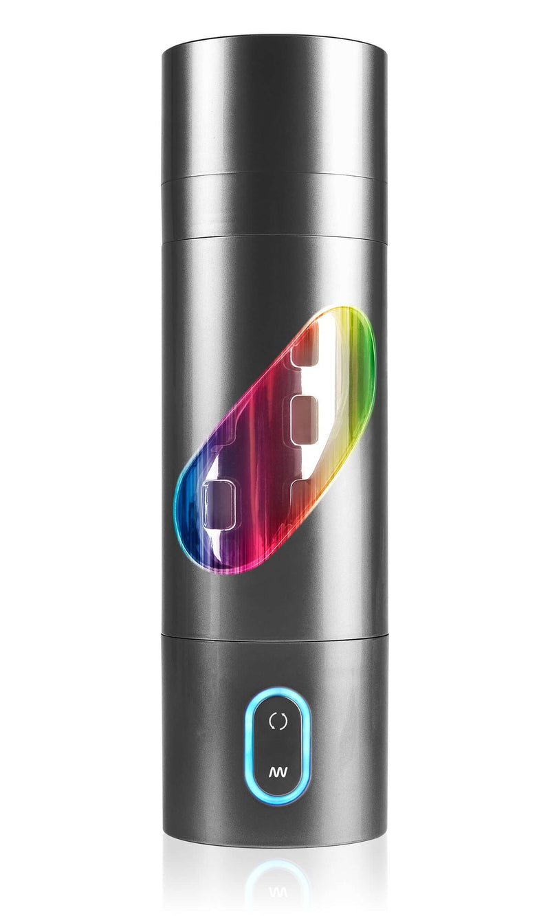 Pipedream Extreme Roto Bator Mouth Rechargeable rotating masturbator with button control and sleek black design