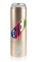 Pipedream Extreme Toyz Rechargeable Roto Bator Ass advanced rotating masturbator with colorful window and control buttons.