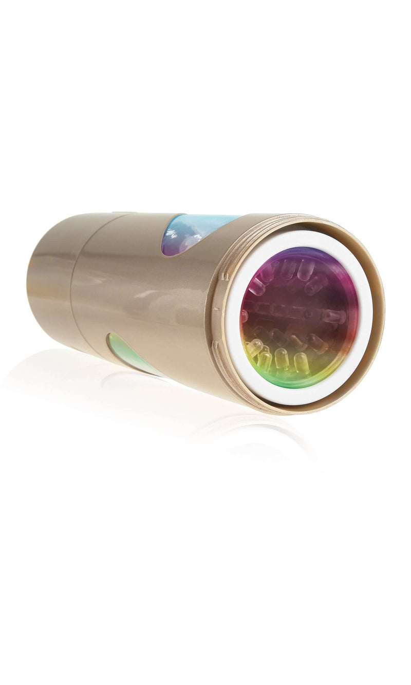 Pipedream Extreme Toyz Rechargeable Roto Bator Ass rotating masturbator with multicolor interior and sleek design
