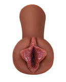 PDX Extreme Wet Pussies Brown Pussy Stroker with Self-Lubricating Feature and Realistic Feel