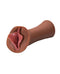 PDX Extreme Wet Pussies Luscious Lips Brown Pussy Stroker - Self-Lubricating Pleasure Toy